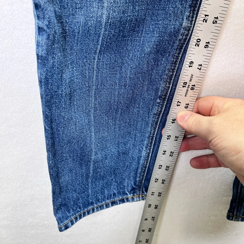 American Eagle Vintage Hi-Rise Jeans Womens 8 Blue Denim Faded 90s Y2K 2195 - Picture 6 of 9